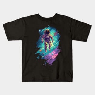 Blue Light Space Kids T-Shirt